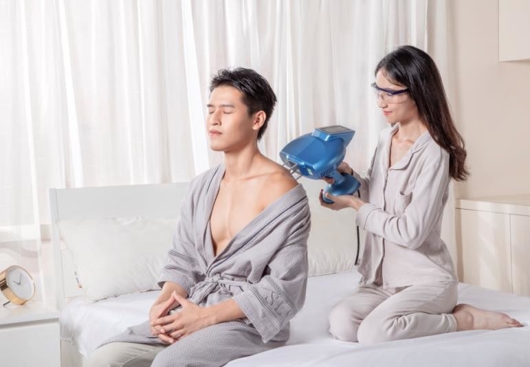 Blue Color XeCl Treat Vitiligo 308NM Excimer System Home Use